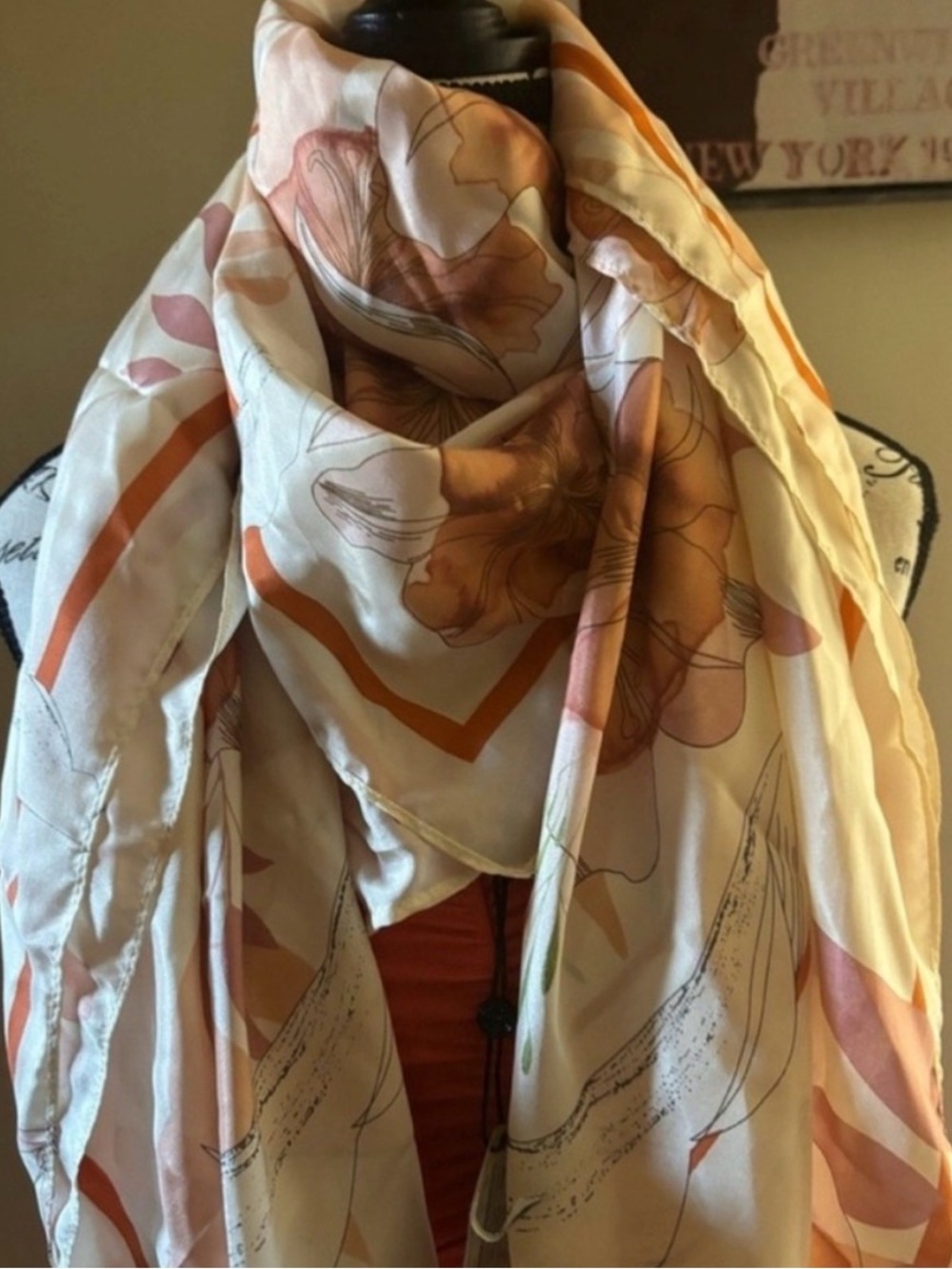 NWT Massimo Dutti Silk Scarf